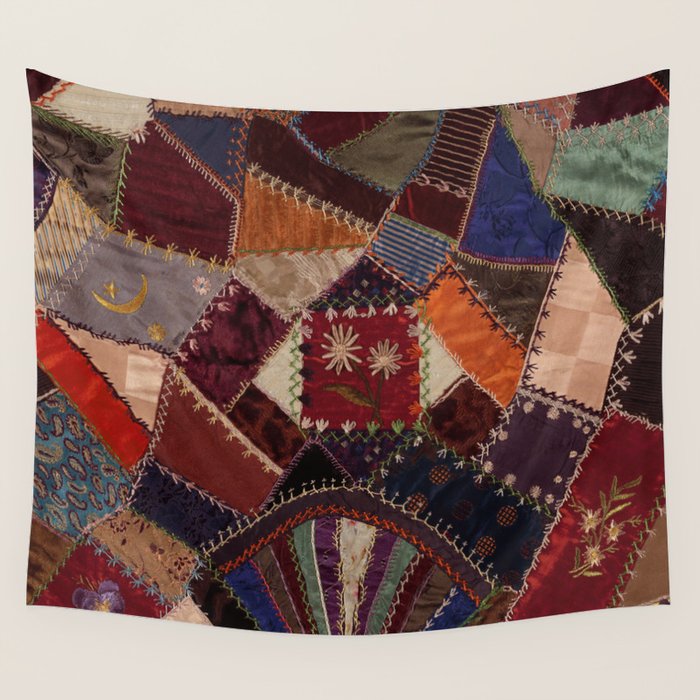 Vintage Bohemian Patchwork Wall Tapestry Gallery Image 3