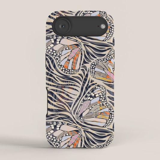 Abstract Retro Boho Butterfly Zebra Pattern ⢠Earthy Nature iPhone Case Gallery Image 2