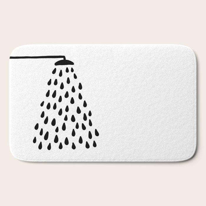 Shower in bathroom Bath Mat Gallery Image 2