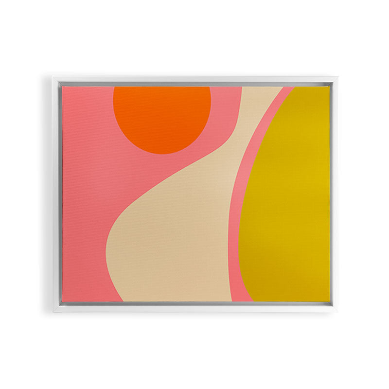 abstract composition modern blush pink Framed Canvas Print Gallery Image 24
