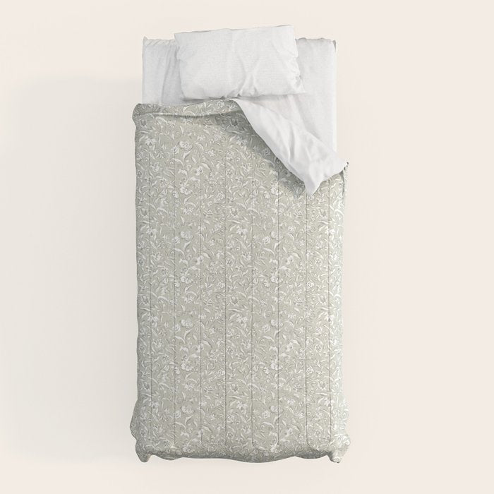 Painterly Florals - Sage Comforter Gallery Image 10
