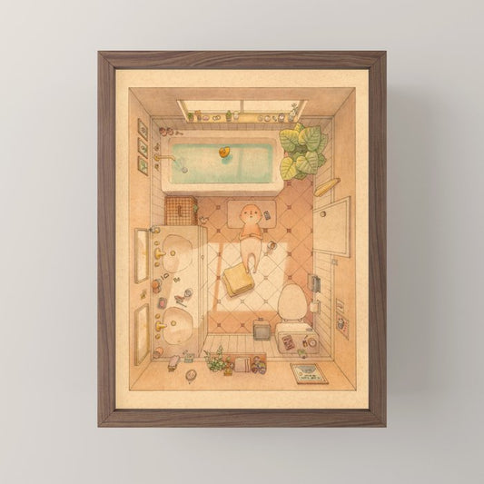 Afternoon Bath Mini Art Print Gallery Image 2