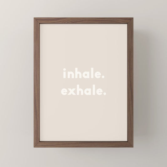 inhale exhale â neutral Mini Art Print Gallery Image 2
