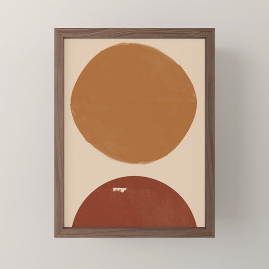 Burnt Orange Sun, New Boho Mini Art Print Gallery Image 2