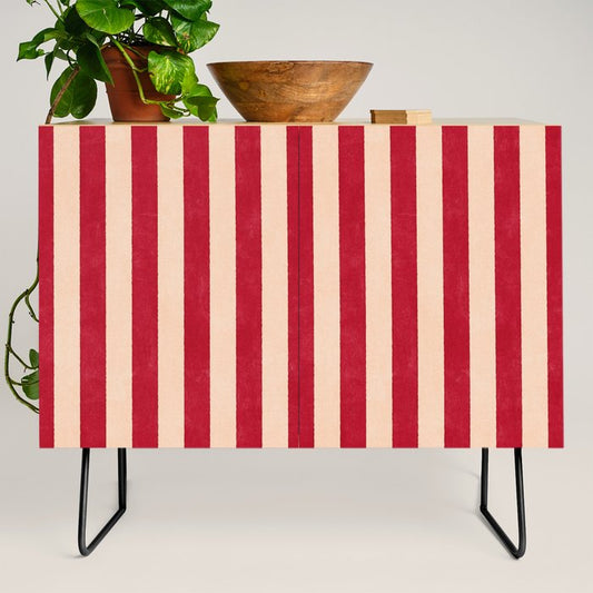 STRIPES 001 L - Tomato Credenza Gallery Image 2
