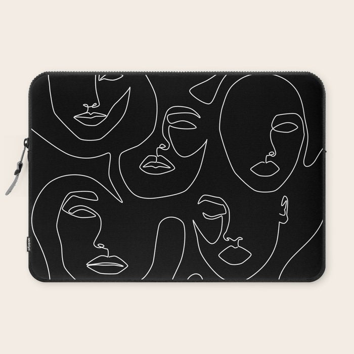 Faces in Dark Laptop Sleeve Gallery Image 2