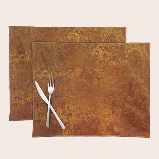 Vintage Copper Rust, Minimalist Art Placemat Gallery Image 2