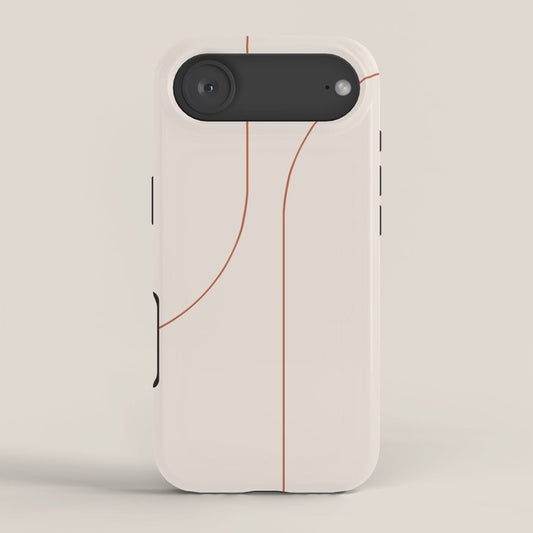 Modern Minimal Line Abstract XXVI iPhone Case Gallery Image 2