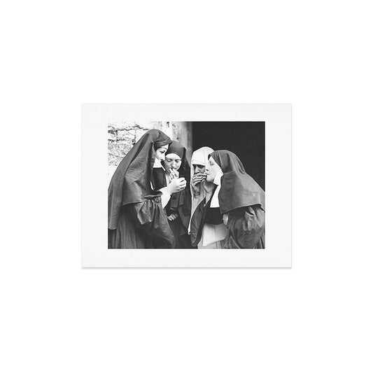 Nuns Smoking High Resolution Version Art Print Gallery Image 2