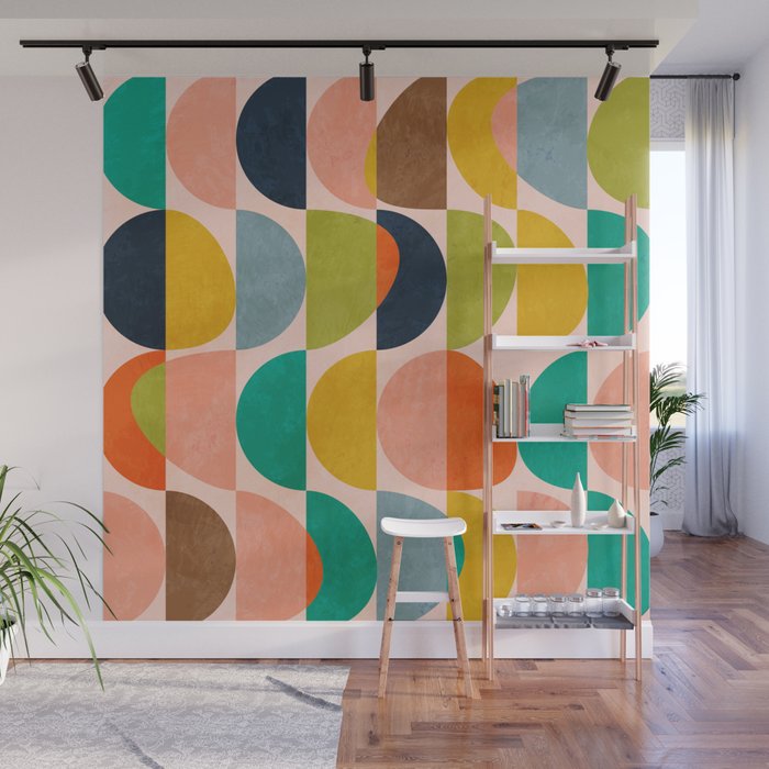 shapes abstract II Wall Mural Gallery Image 1