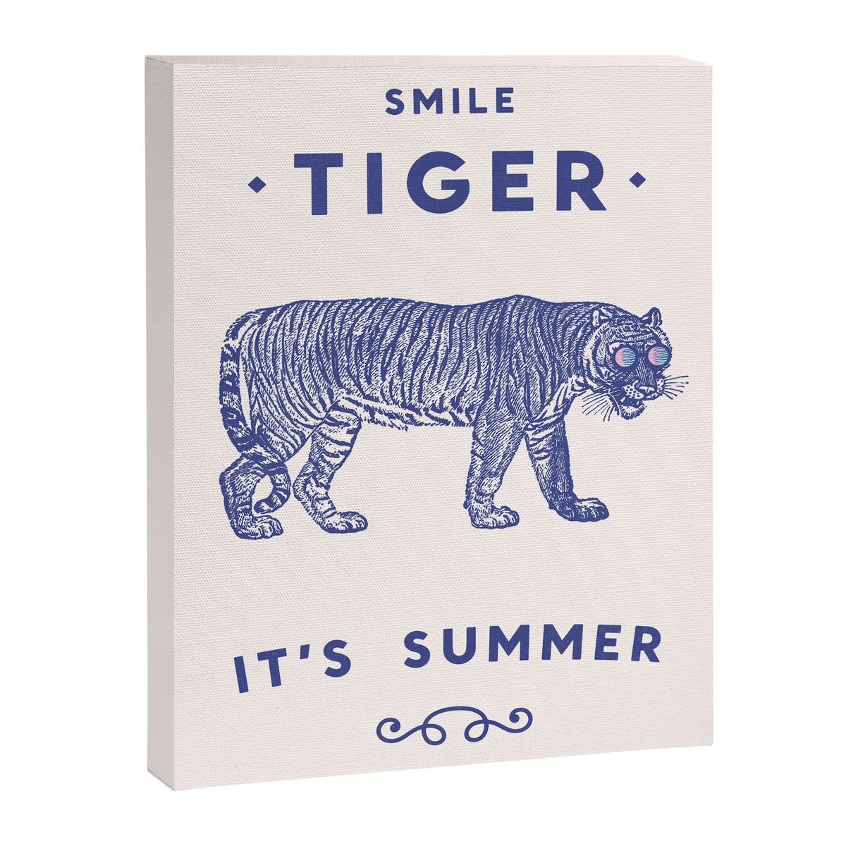 Smile Tiger, it's Summer Canvas Print Gallery Image 5