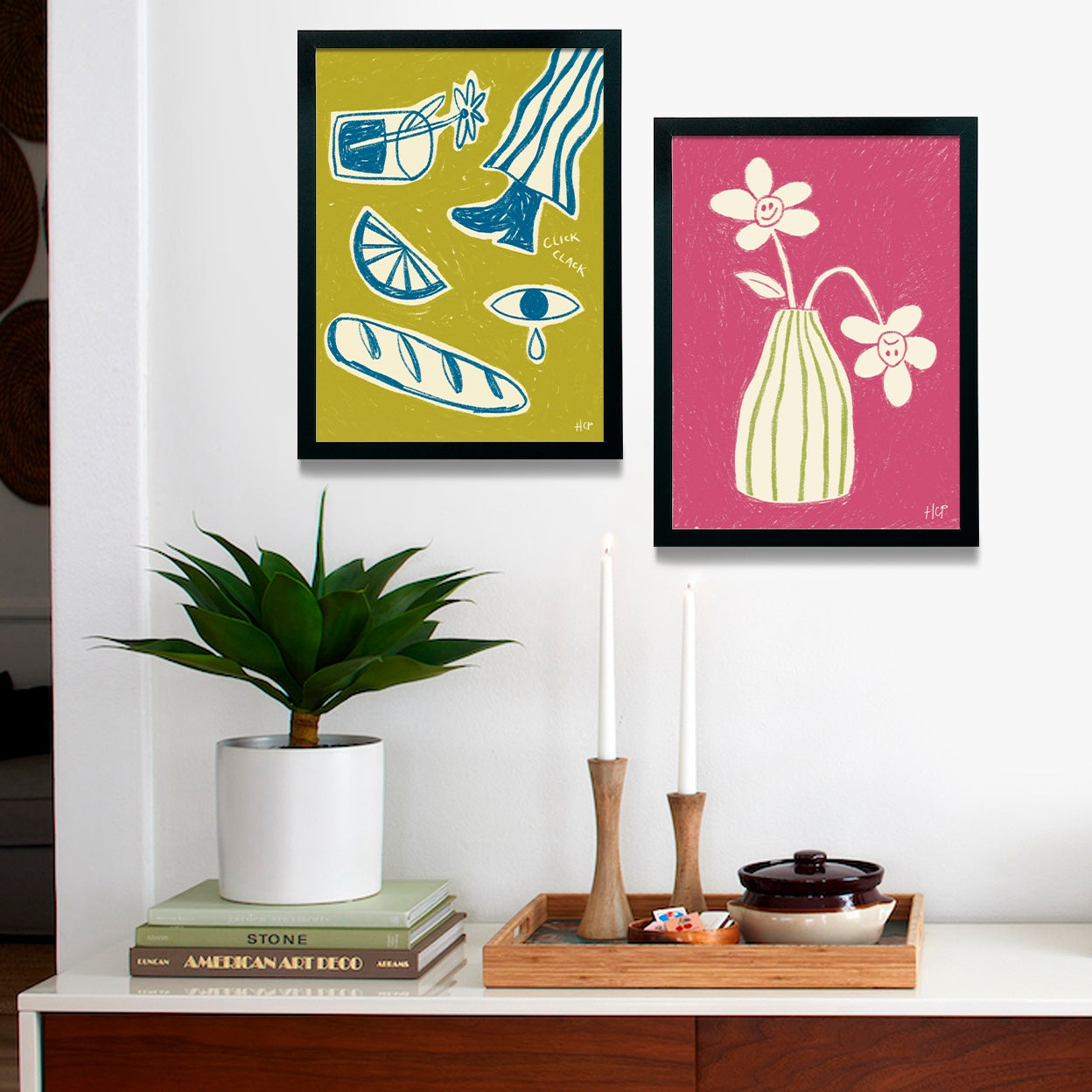Things I Love Set Framed Poster