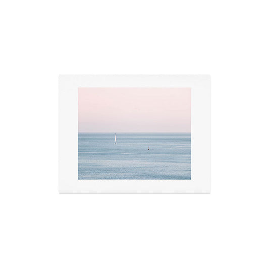 Ocean Pink Sky Art Print Gallery Image 2