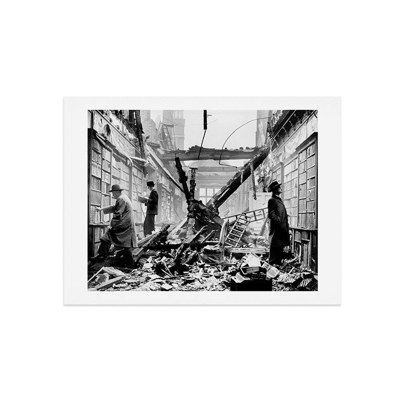 Holland House library after the blitz (London, 1940) Art Print Gallery Image 7