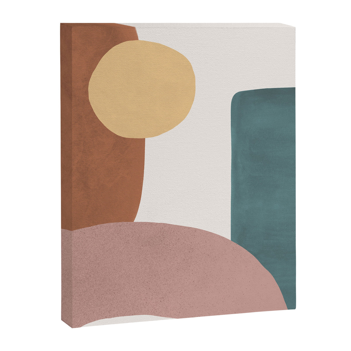 Abstract Earth 1-1 - Painted Shapes Canvas Print Gallery Image 5
