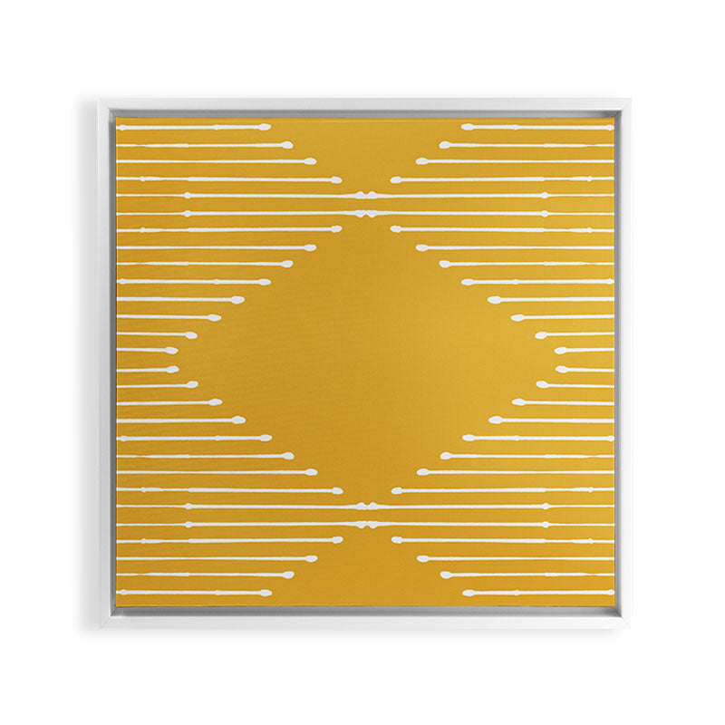 Geo (Yellow) Framed Canvas Print Gallery Image 12