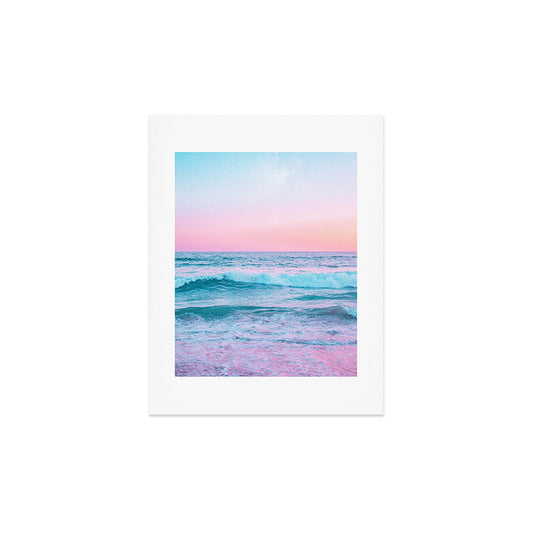 Candy Waves | Pastel Ocean Shoreline off Coast of California Art Print Gallery Image 2