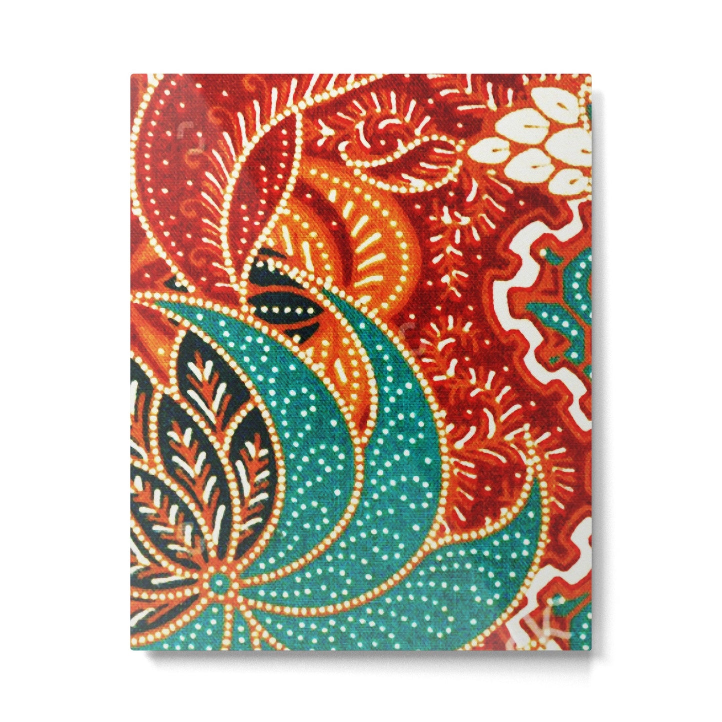Vintage Indonesian Batik Print Metal Print Gallery Image 3