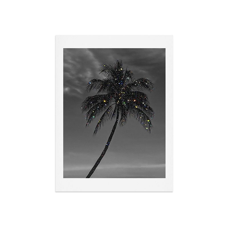 THE PALM | collage | glitter | shiny | summer | beach | black and white | diamonds | creative | hot Art Print Gallery Image 7