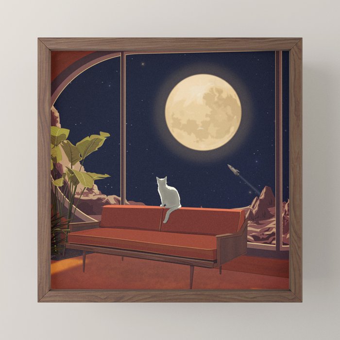 Kitty With a View Mini Art Print Gallery Image 2
