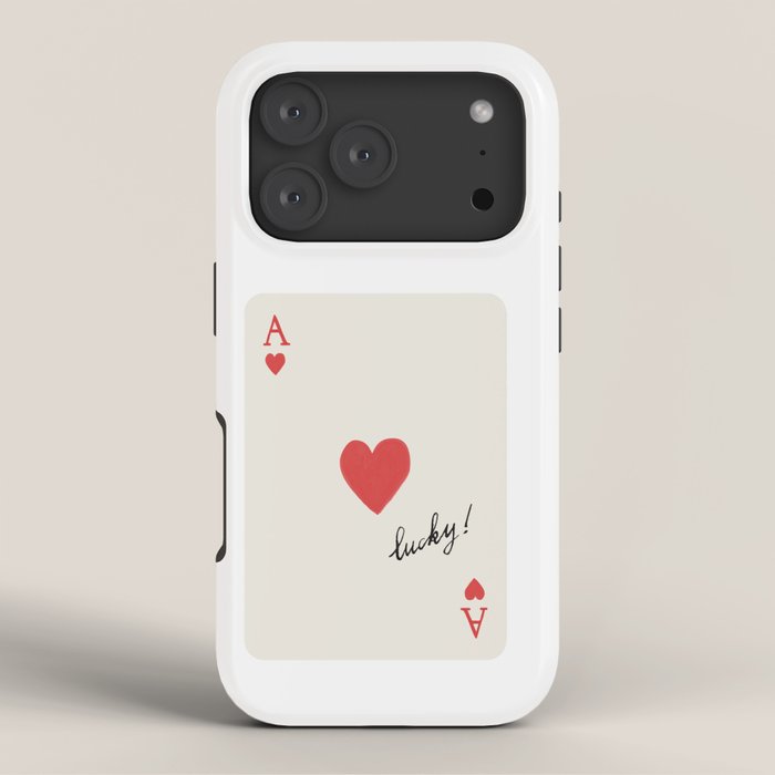 Ace of Hearts - Lucky Red iPhone Case Gallery Image 3