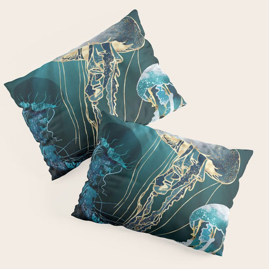 Metallic Jellyfish V Pillow Sham Gallery Image 1
