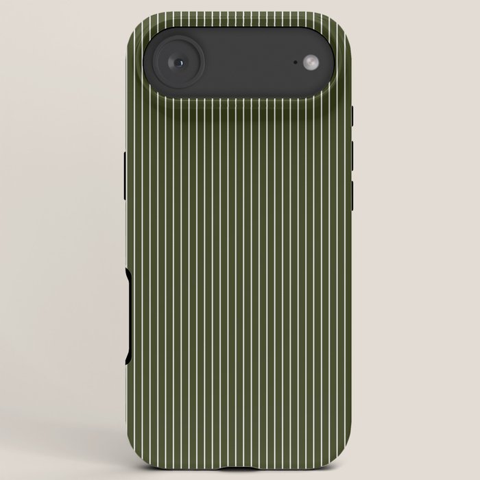 Lines #6 (Olive Green) iPhone Case Gallery Image 6