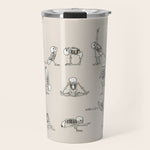 Skeleton Yoga Travel Mug Gallery Image 1