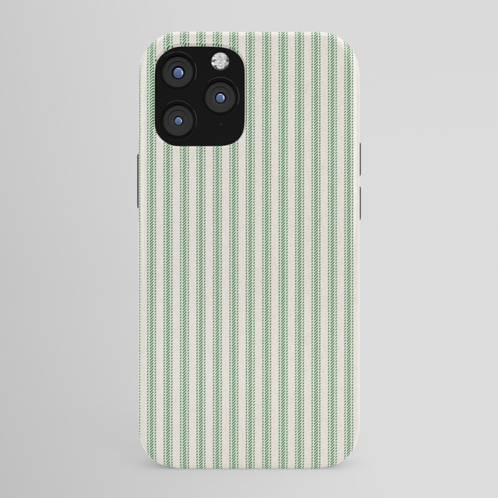 French Green Ticker Stripe iPhone Case Gallery Image 43