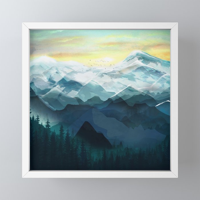 Mountain Range Mini Art Print Gallery Image 4