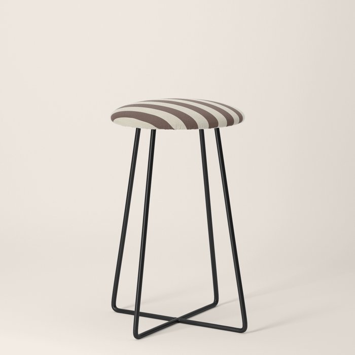 Stripes of Brown and Cream Stool Gallery Image 3