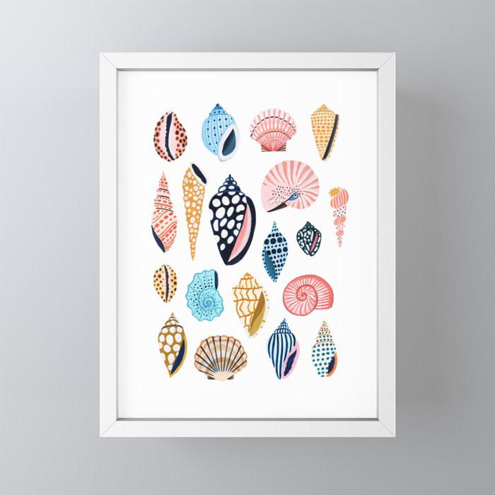 Under the Sea Shells Mini Art Print Gallery Image 4
