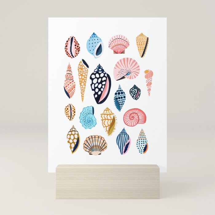 Under the Sea Shells Mini Art Print Gallery Image 5