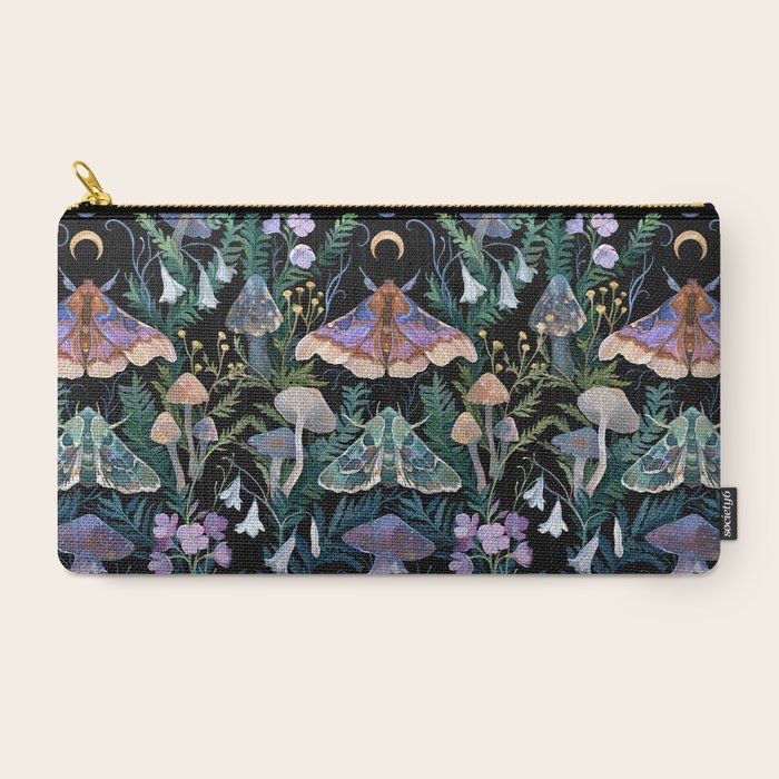 Sphinx Moth Moon Garden Carry All Pouch Gallery Image 2