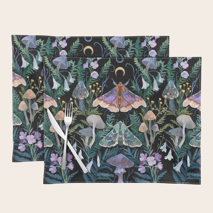 Sphinx Moth Moon Garden Placemat Gallery Image 2