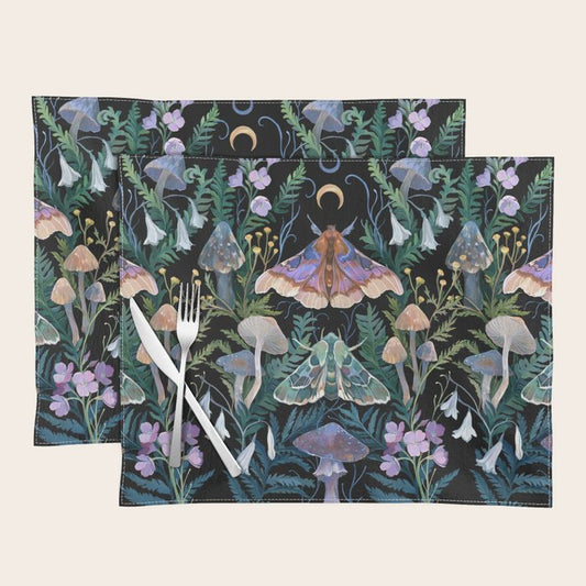 Sphinx Moth Moon Garden Placemat Gallery Image 2