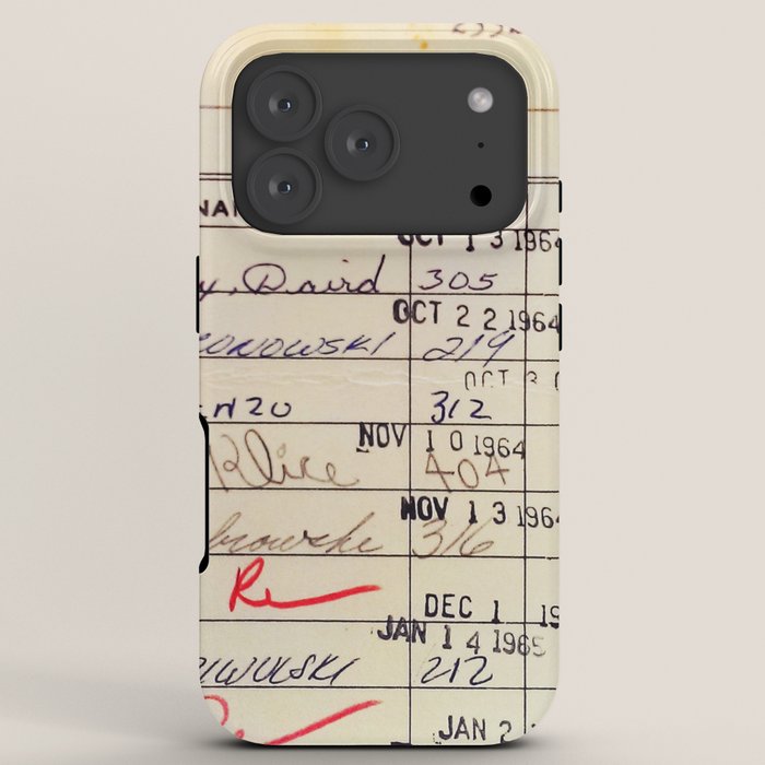 Library Card 23322 iPhone Case Gallery Image 7
