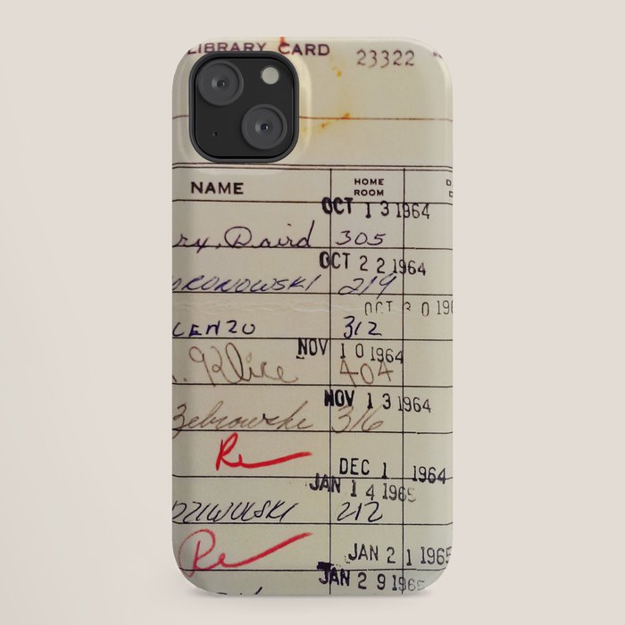 Library Card 23322 iPhone Case Gallery Image 18