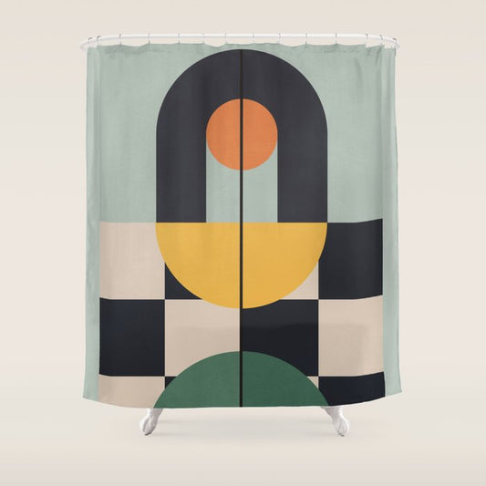 Geometric Abstraction 73 Shower Curtain Gallery Image 1