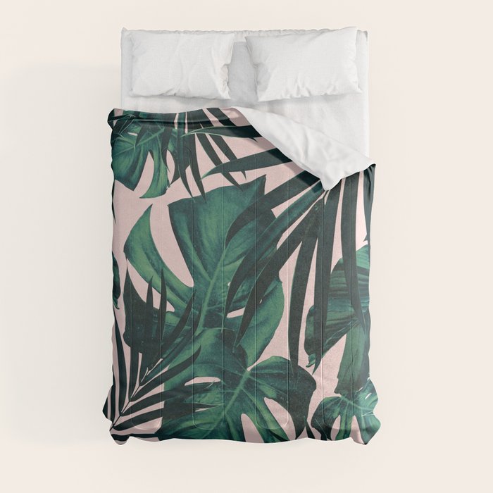 Tropical Jungle Leaves Pattern #5 #tropical #decor #art #society6 Comforter Gallery Image 8