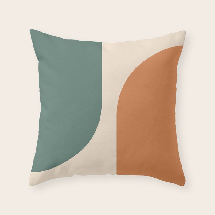 Modern Minimal Arch Abstract LXXXIX Throw Pillow Gallery Image 6