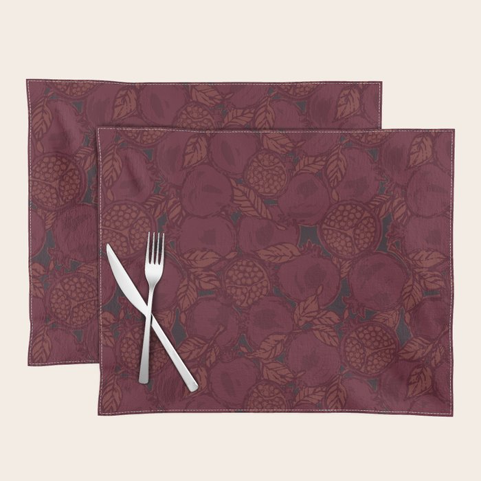 Red Pomegranates Placemat Gallery Image 1