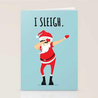 Dabbing Santa I Sleigh Stationery Card Gallery Image 2