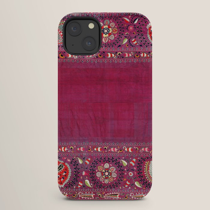 Shakhrisyabz Southwest Uzbekistan Suzani Embroidery Print iPhone Case Gallery Image 26