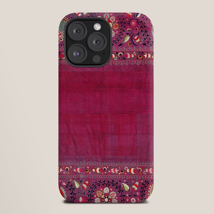 Shakhrisyabz Southwest Uzbekistan Suzani Embroidery Print iPhone Case Gallery Image 20