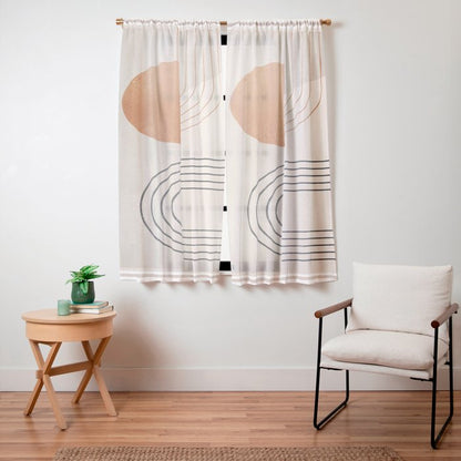Minimal Geometric 138 Window Curtain Gallery Image 15