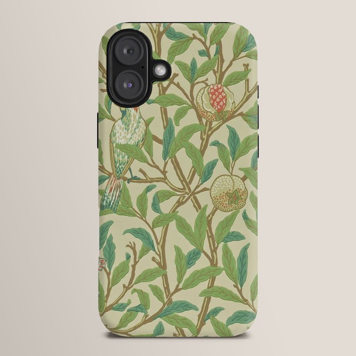 William Morris Bird & Pomegranate Bayleaf and Cream iPhone Case Gallery Image 14