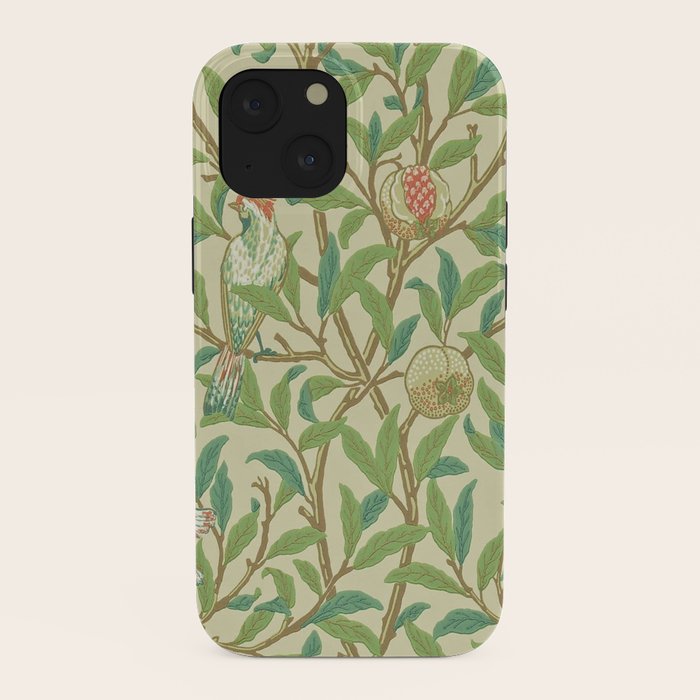 William Morris Bird & Pomegranate Bayleaf and Cream iPhone Case Gallery Image 38