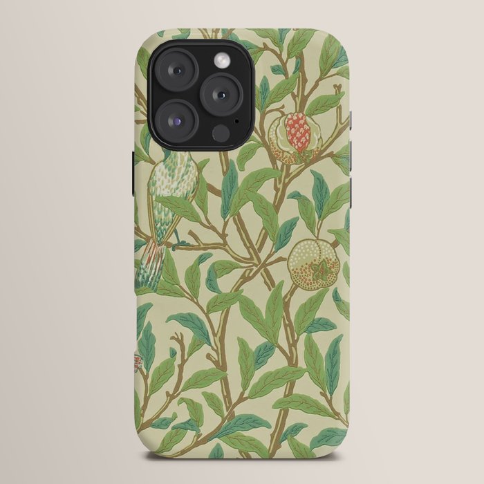 William Morris Bird & Pomegranate Bayleaf and Cream iPhone Case Gallery Image 16
