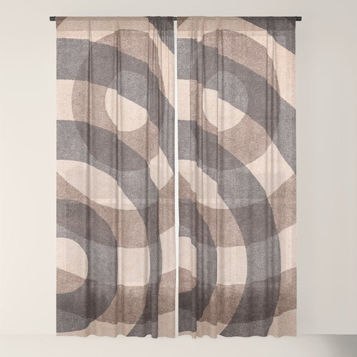 ABSTRACT ALPHABET / Decorative O Window Curtain Gallery Image 18